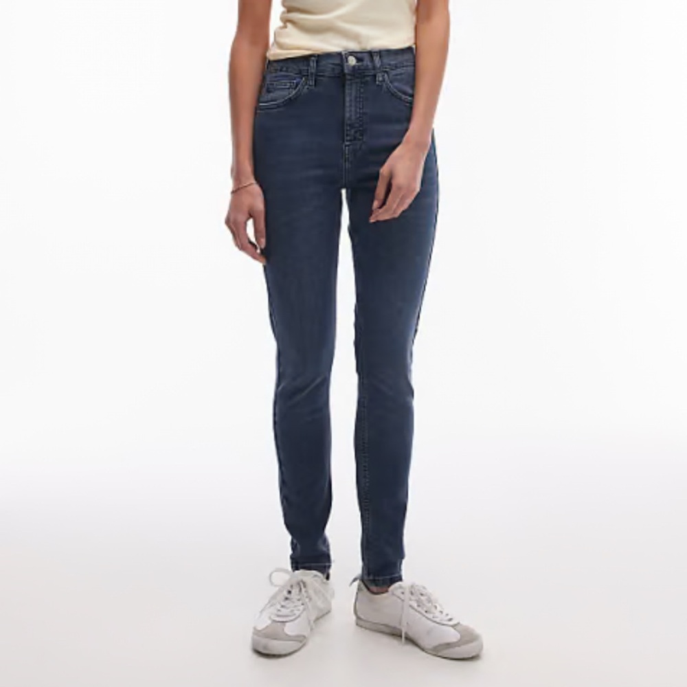 Topshop Jamie Blue Ankle Jeans